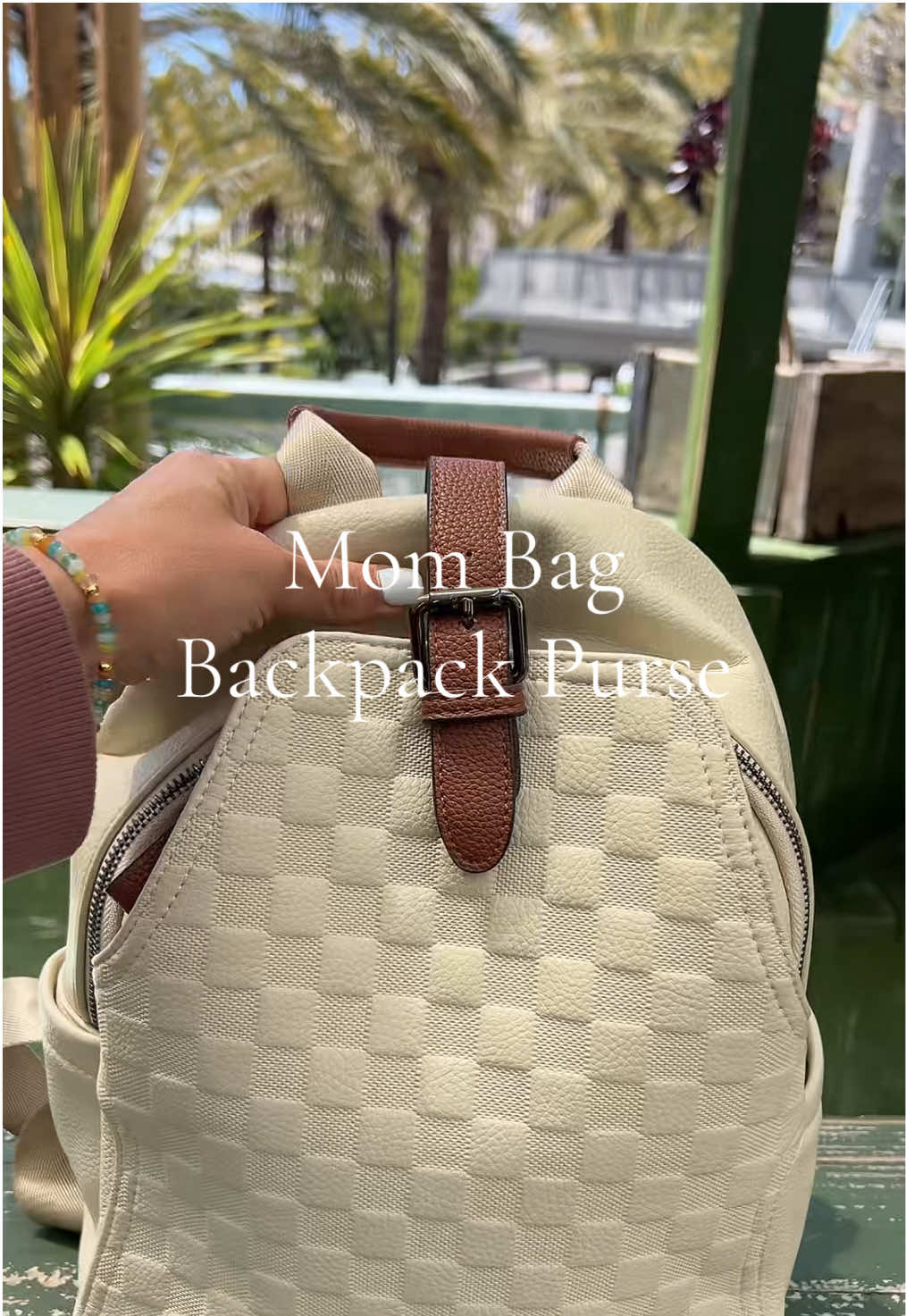 This bag has held up so well. The quality of the material is really good and there is tons of compartments for being a smaller backpack size. #backpackpurse #mombag #mombackpack #purse #backpack #smallbackpack #checkeredbag #tiktokshopcreatorpicks #springtok #travelbag 