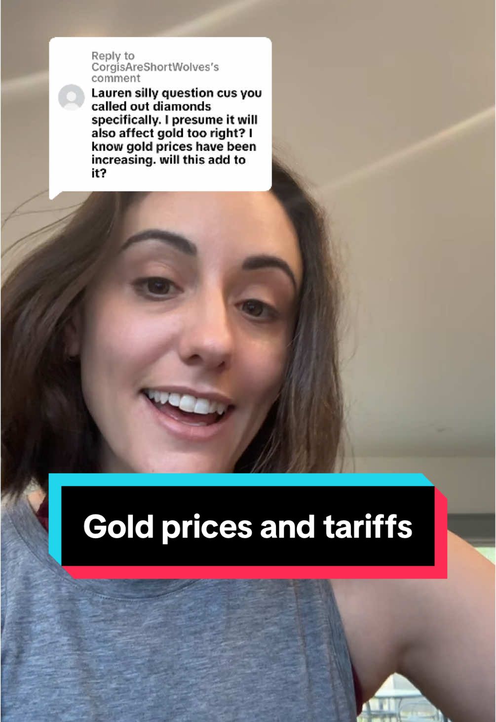 Replying to @CorgisAreShortWolves always happy to answer your questions - I hope I’ll have better info and can do more videos on this soon! #gold #goldprice #tariffs 