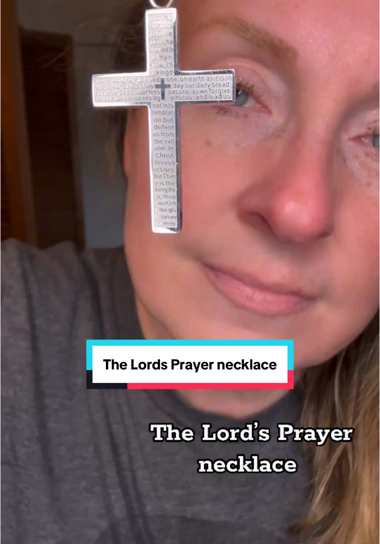 The Lord’s Prayer necklace  #thelordsprayer #crossnecklace #jewelry 