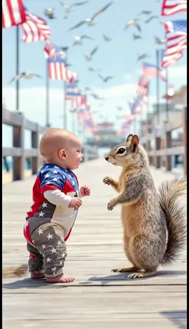 Kung Fu Baby Boardwalk Edition - #fyp #baby #kungfu #ai #kawaii #funny #cute #aivideo #viralvideo #trending 