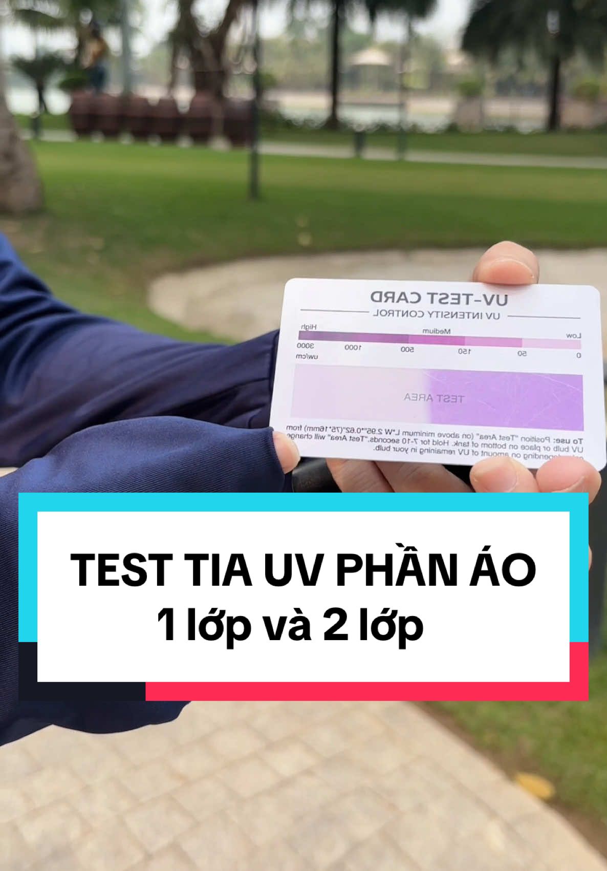 Test độ chống tia UV cả phần 2 lớp và 1 lớp áo luôn #xuhuong #dcgr #xuhuongtiktok #aochongnang 