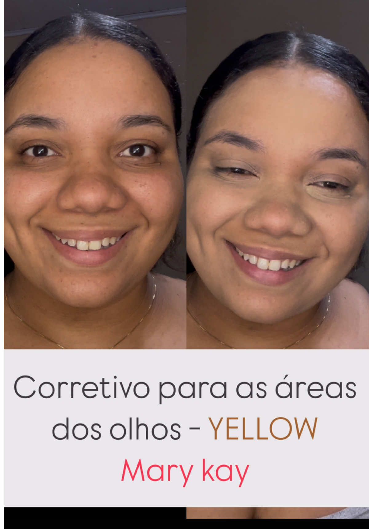 Testei o famoso corretivo Yellow da Mary Kay e o resultado me surpreendeu! Cobertura poderosa e perfeita pra neutralizar olheiras. Já usou? Me conta o que achou! #MaryKay #CorretivoYellow #ReviewDeBeleza #MakePerfeita #DicaDeMaquiagem #BelezaReal #MakeUpLovers #ResenhaSincera #Maquiagem #TikTokBeauty #BeautyTips