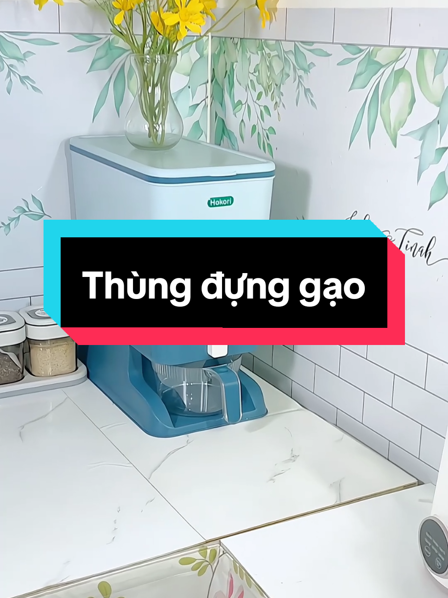 Thùng đựng gạo Hokori #thungdunggao10kg #thungdunggaothongminh #thungdunggaogiadinh #thungdunggaohokori #thungdunggao 