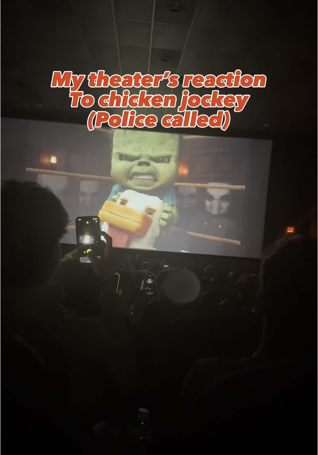 This whole night was surreal and one of the most unforgettable movie experiences I’ve ever had. . . #Minecraft #movie #minecraftmovie #chicken #jockey #chickenjockey #fyp #viral #reaction #funny #meme #moviereview #featureme #clips #comedy #video #videogames #games #game 