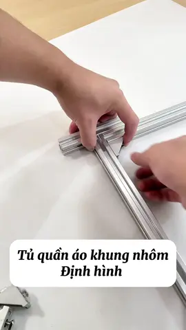 Tủ quần áo khung nhôm định hình ❤️