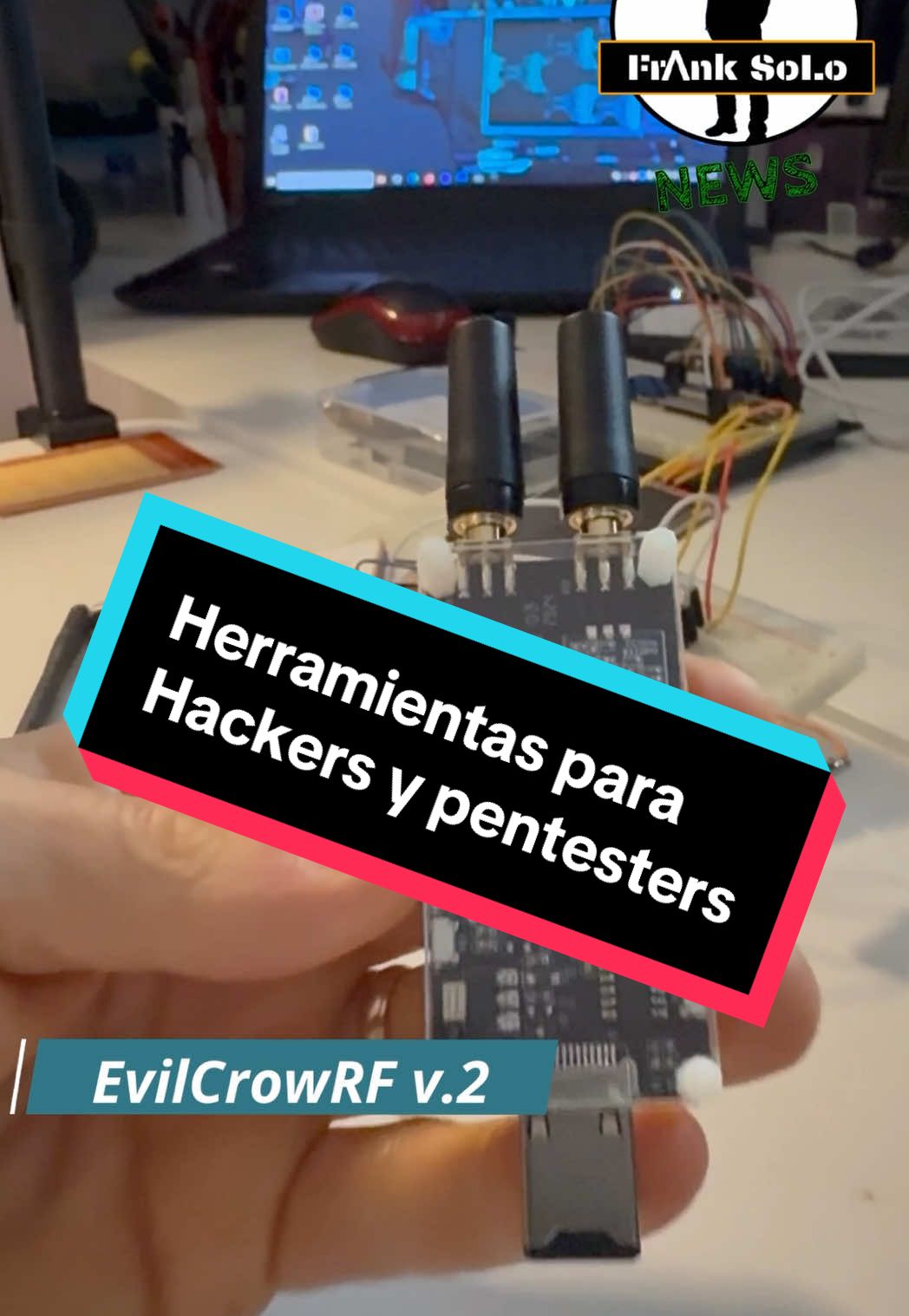 EvilcrowRF v2, #hacker y #pentesting  #hacking #technology #cybersecurity #AprendeEnTikTok #parati #AprendeConTikTok #electronica #ethicalhacking #seguridad 