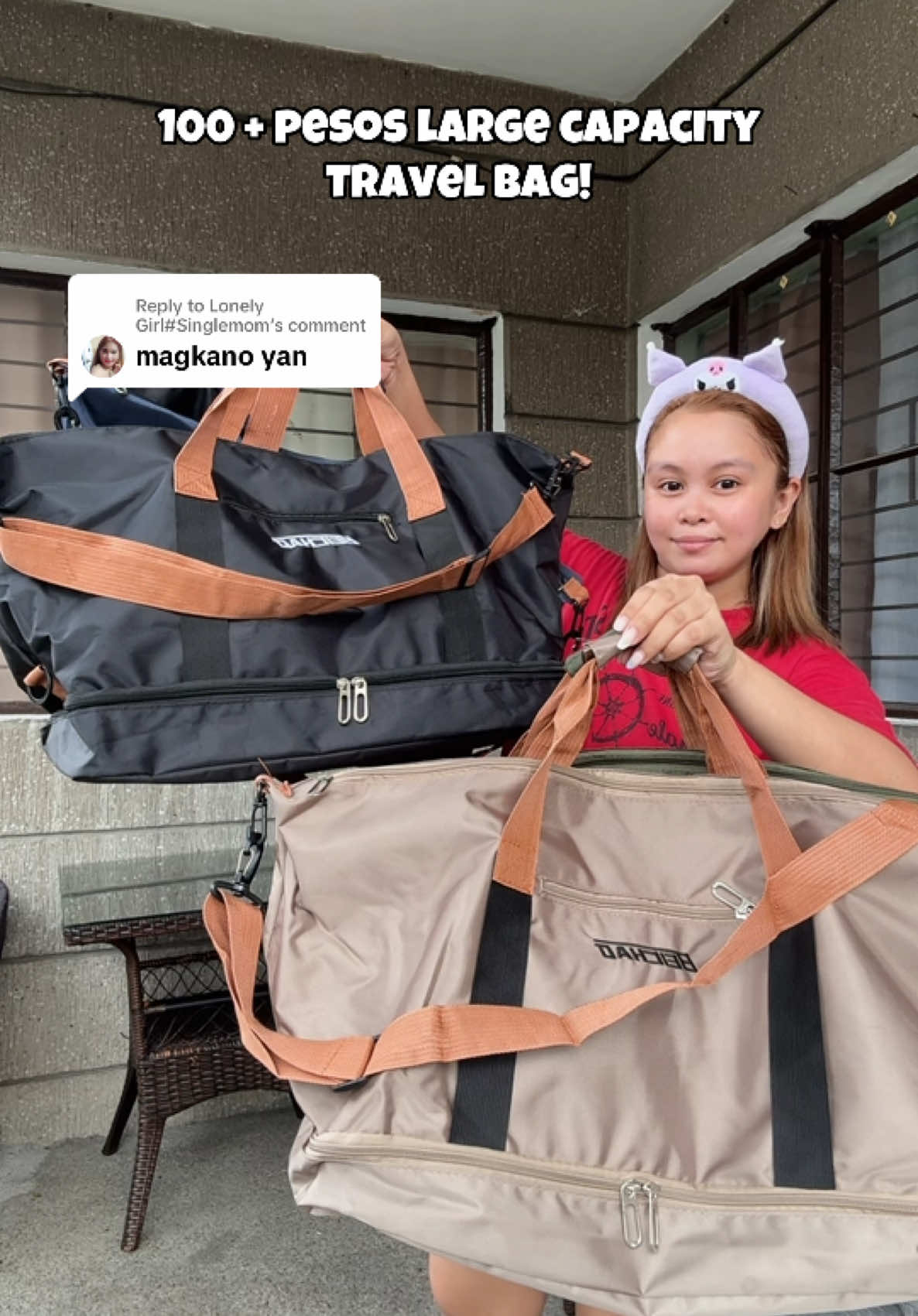 Replying to @Lonely Girl#Singlemom  check out na agad habang complete colors pa! #travelbag #travel #bag #largecapacitybag  Disclaimer: price may change after promotion ends! 