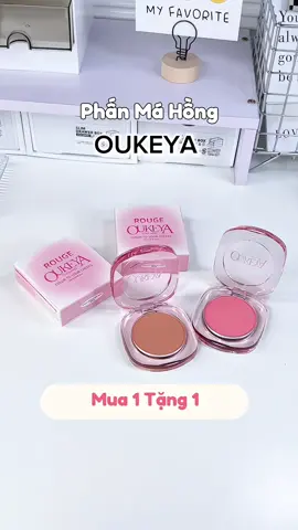 Phấn má hồng OUKEYA Thái Lan  Mua 1 Tặng 1  Màu lên chuẩn , zá hạt dẻ .  129 🐠/ 2 hộp tự chọn màu.  #mahongoukeya #phanmahong #oukeya #oukeyathailand #makeup 