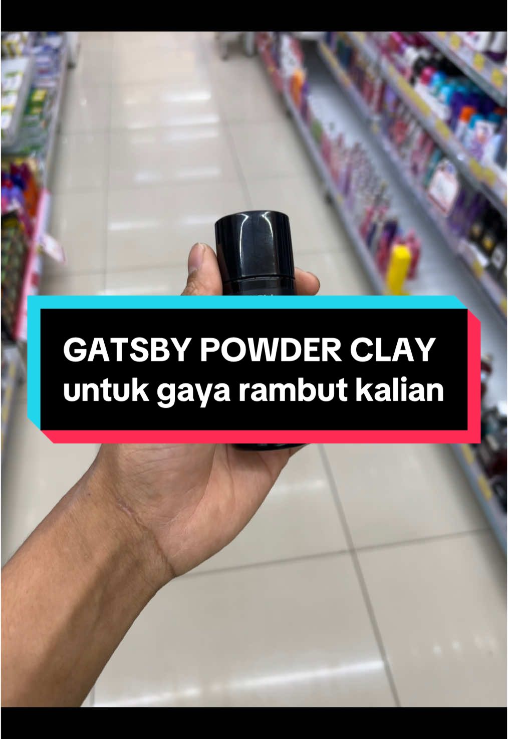 GATSBY POWDER CLAY untuk gaya rambut agar lebih bertekstur dan bervolume 