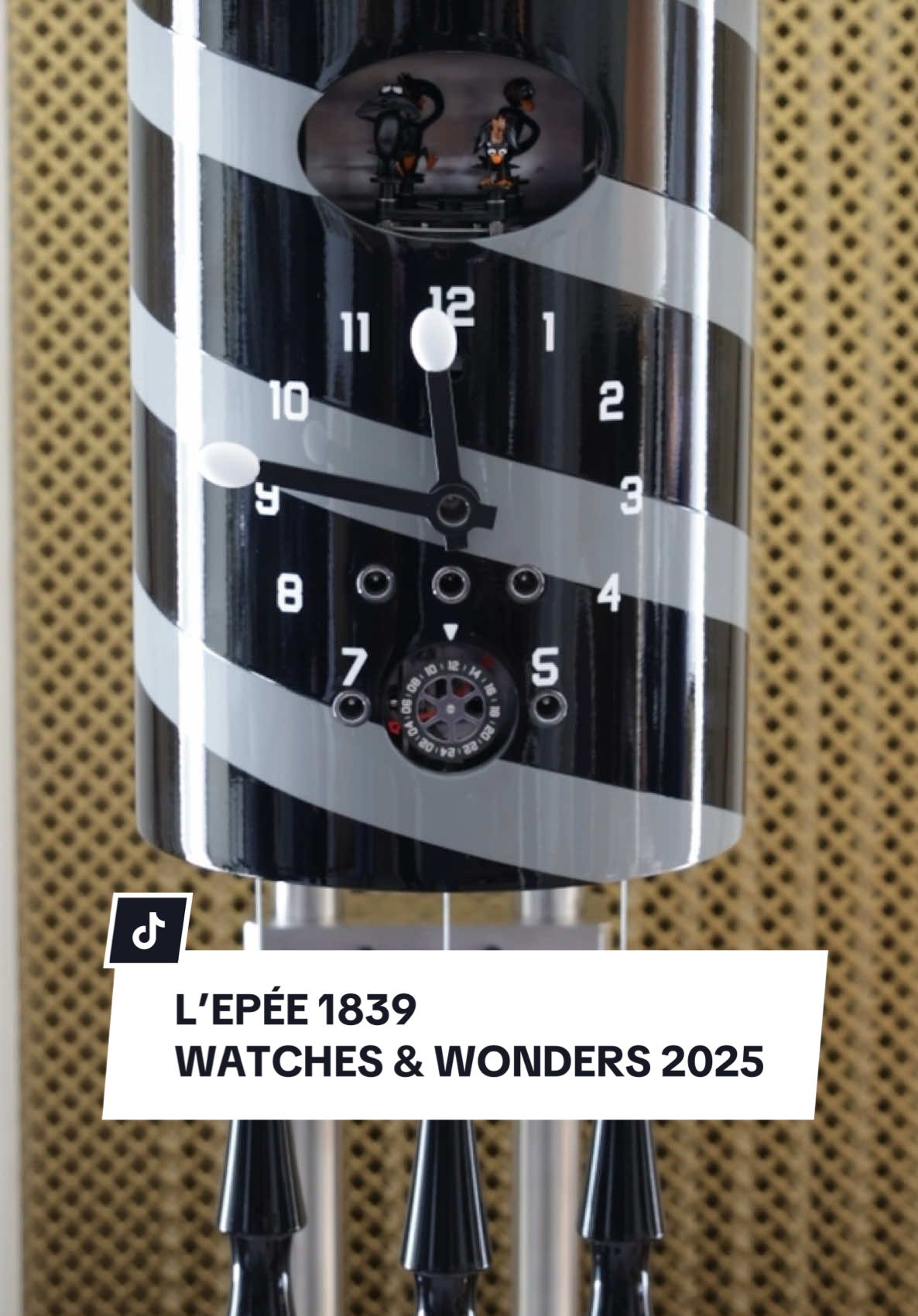 Time is an experience. Discover the Swiss cuckoo clock by L’Epée 1839, a modern twist version where vintage cartoons pop up every-hour. #LVMH #LEpée1839 #WatchesandWonders #clock 