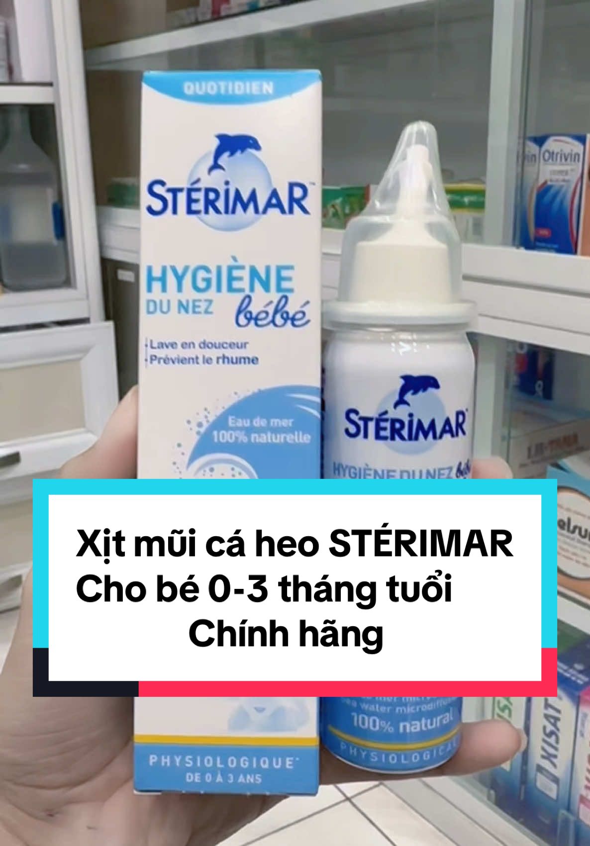 Xịt mũi cá heo STÉRIMAR chính hãng #xitmui #xitmuichobe #xitmuicaheo #sterimar #sterimarbaby #xuhuong #tieudung 
