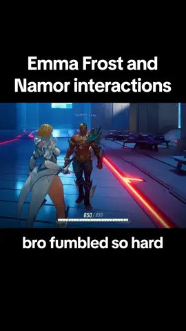 Emma Frost and Namor interactions in Marvel Rivals Bro fumbled so hard. Via/Lootward YT #emmafrost #namor #hellfiregala #marvelrivals #marvelgame #marvelrivalsclip