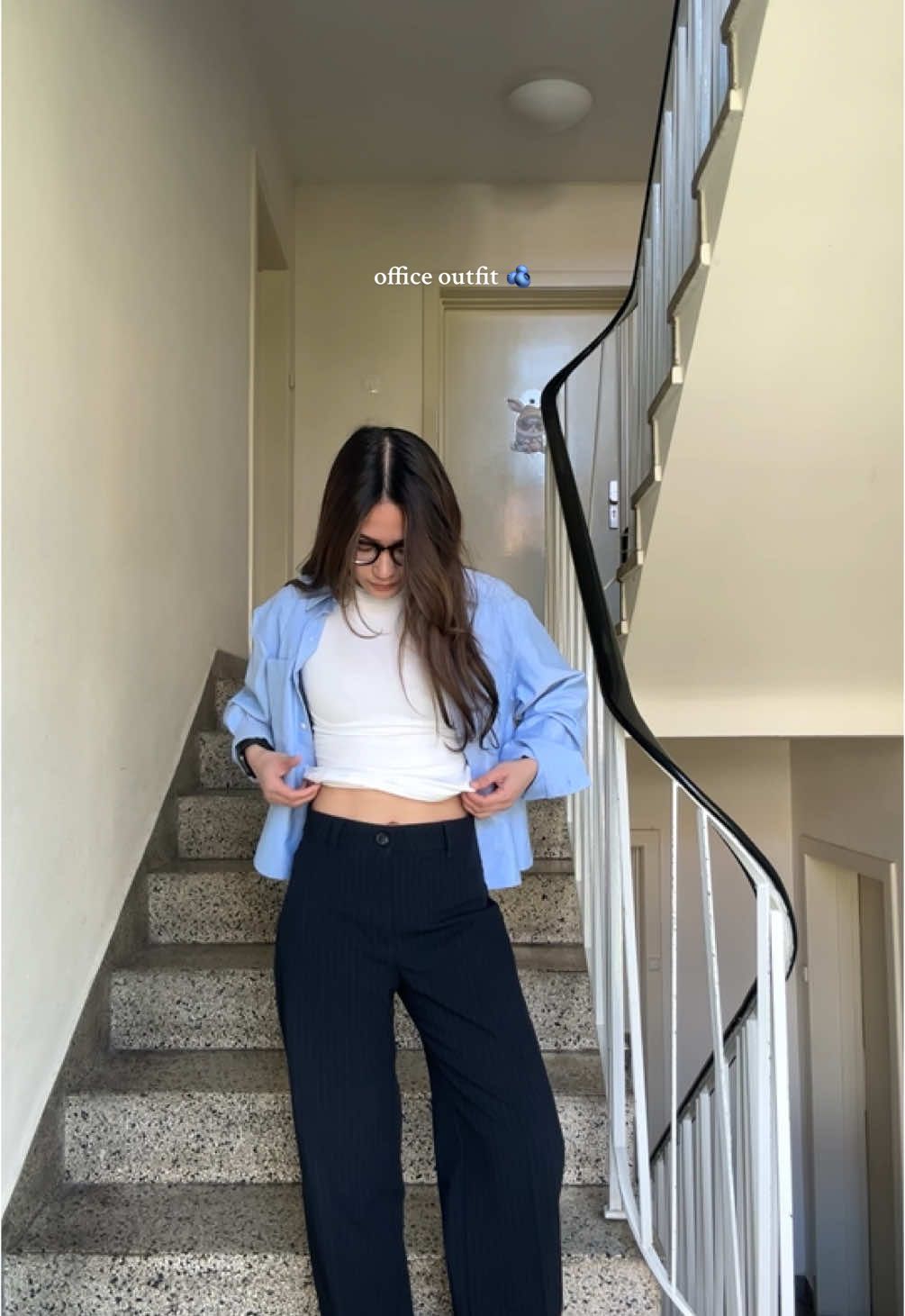 Office outfit 🫐🫐 #corporate #corporateoutfits #pullandbear #uniqlo #jwanderson #fyp #foryoupagе #outfit #outfitideas #outfitinspo #springoutfit #adidas #adidassamba #OOTD #outfitcheck 