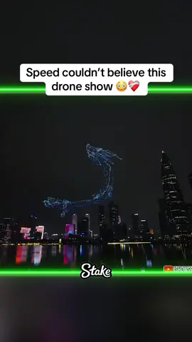 Speed couldn’t believe this drone show 😳❤️‍🩹 #Speed #ishowspeed #fyp #foryoupage #speedclips #ishowspeedclips 