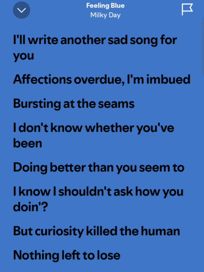 feeling blue -- milky day