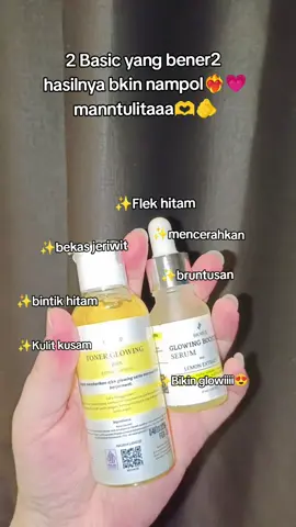 2 Basic yg bikin nampol hasilnya😍😍 #Bialwbi #Bialwbi #tonerwajah #serumwajah #skincarebpom #bodycareroutine #skincareviral 