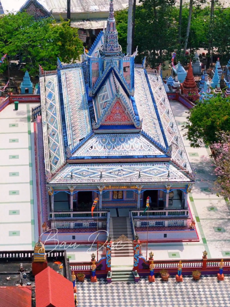 Chùa Sro Lôn ( Chùa Chén Kiểu Đại Tâm )  #soctrang83 #bauducsoctrang #flycam4k #air3 #chuachenkieu 
