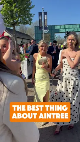 These ladies tell us what their favourite thing about Aintree is  #RacedayTV