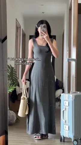 Ôm body nhưng vẫn xoè nhẹ bên dưới siêu đẹp luôn #embetocvang #xuhuong #muataitiktok 