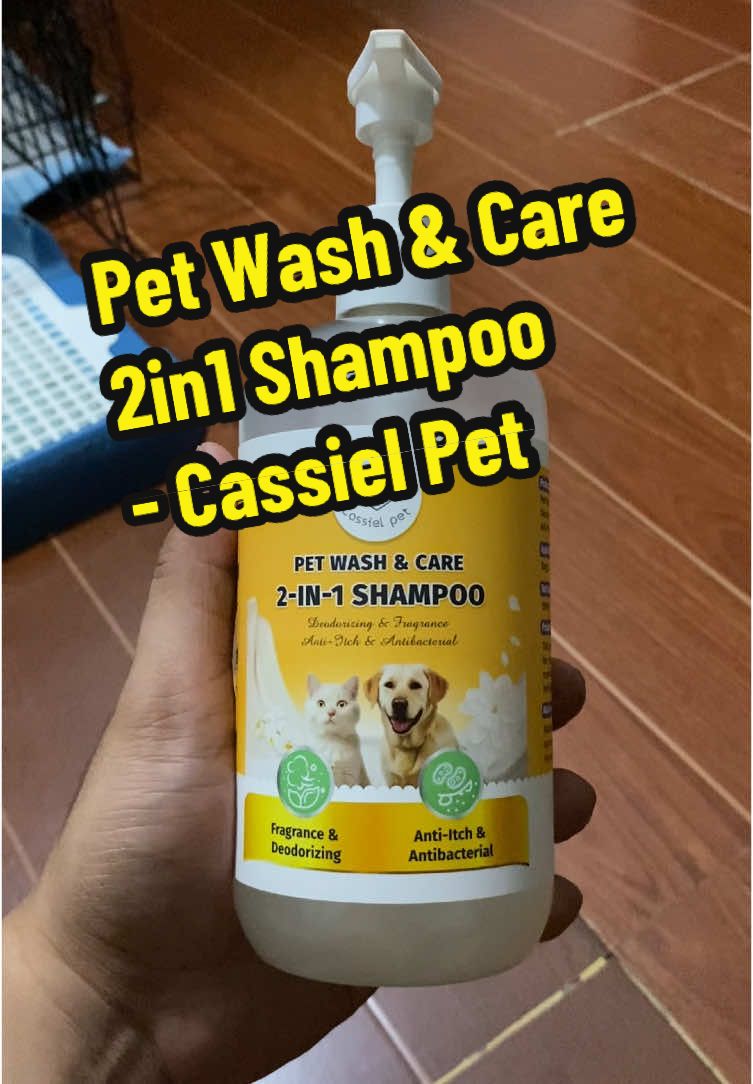 Pet Wash & Care 2in1 Shampoo - Cassiel Pet @cassielive #cassielpet #cassielpetph #petsupplies #casselpetshampoo #petshampoo #dog #petproducts #fyp #fypage #dogsupplies #furbaby 