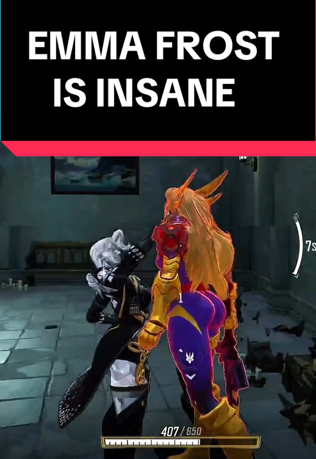 Emma Frost is the most insane tank they have ever released  #marvelrivals #marvel #rivals #overwatch #emmafrost 