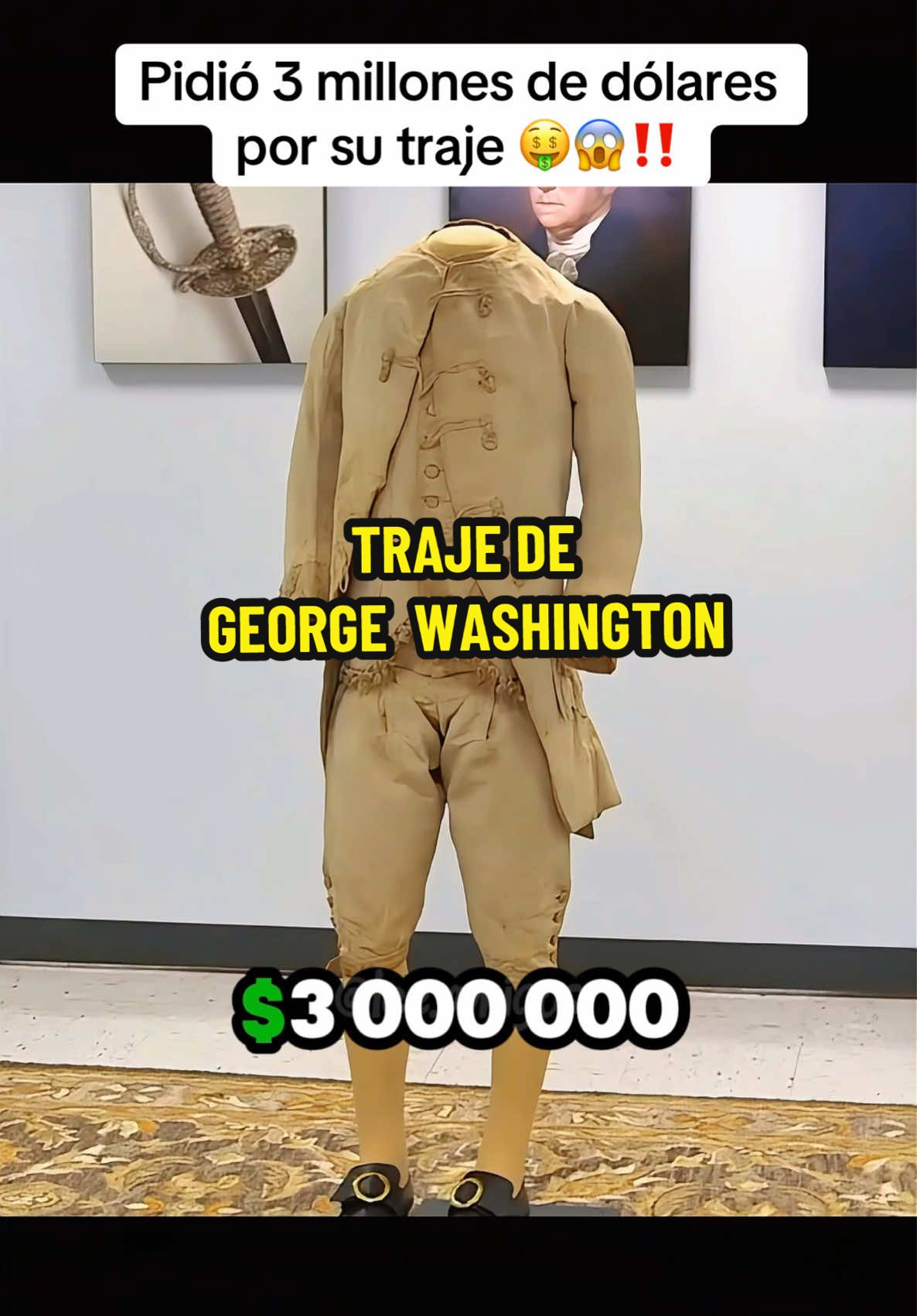 Traje de George Washington #elpreciodelahistoria #antiguedades #coleccion #coleccionista #historychannel 