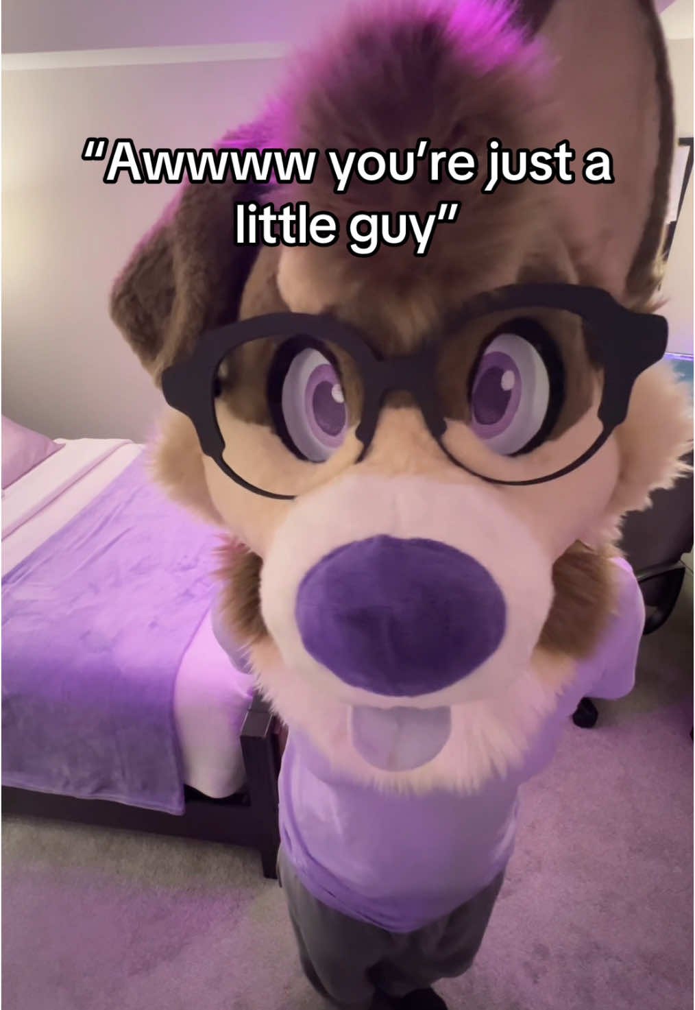 I’m the average male American height, actually ☝️🤓 #fyp #furry #furryfandom #furrytiktok #fursuit #fursuiter #height 