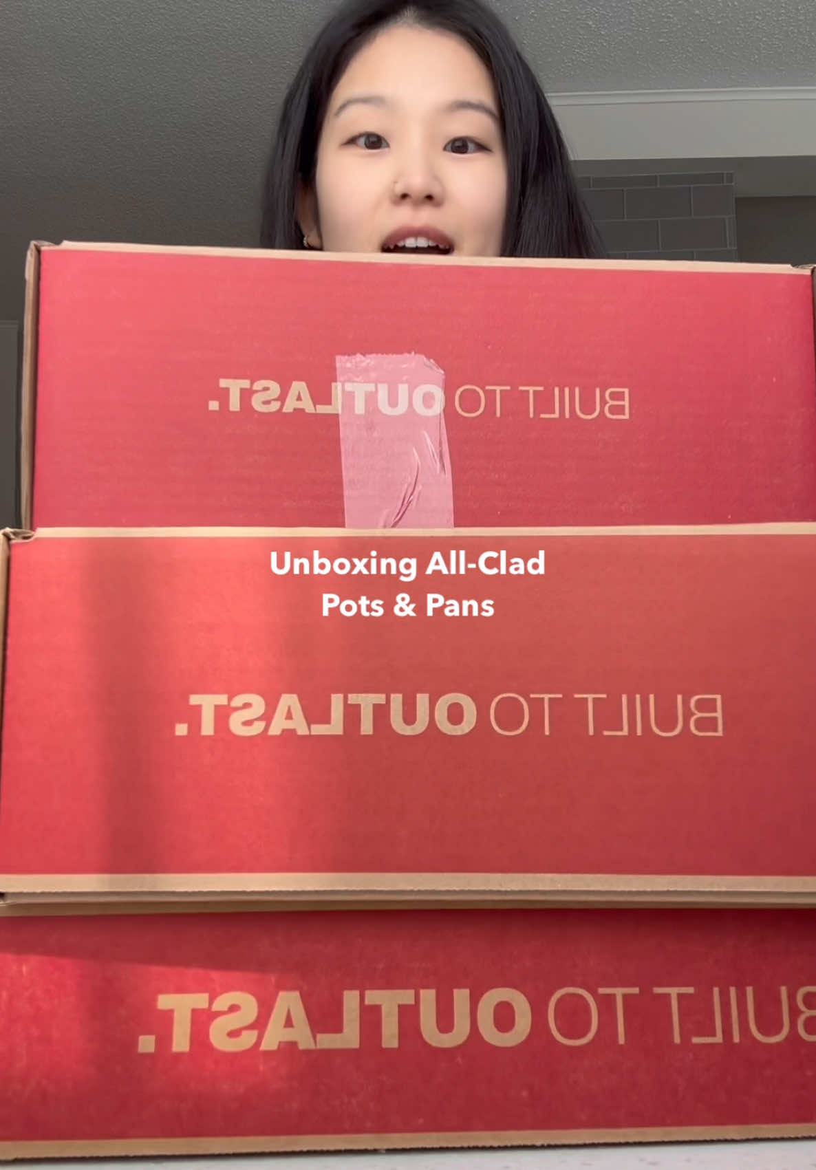 Replying to @Laura B they’re here!! #allclad #unboxing #cookware #stainlesssteel 