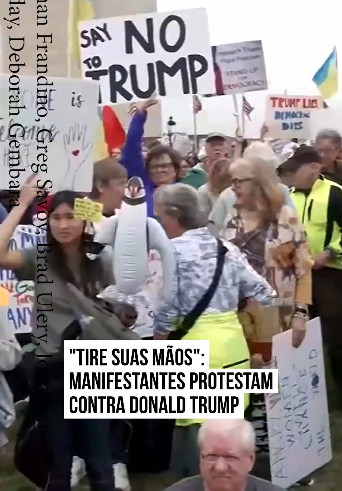 Neste sábado (5/4) manifestantes foram às ruas de #Washington DC e outras cidades dos Estados Unidos para protestar contra Donald #Trump.  Os protestos 