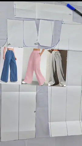 tutorial completo en mi canal de YouTube Caliope fashion  moldes digitales en pdf  #pantalon #widelegpants #moldesdigitalesderopa  #costura #tiktokcostura ura 