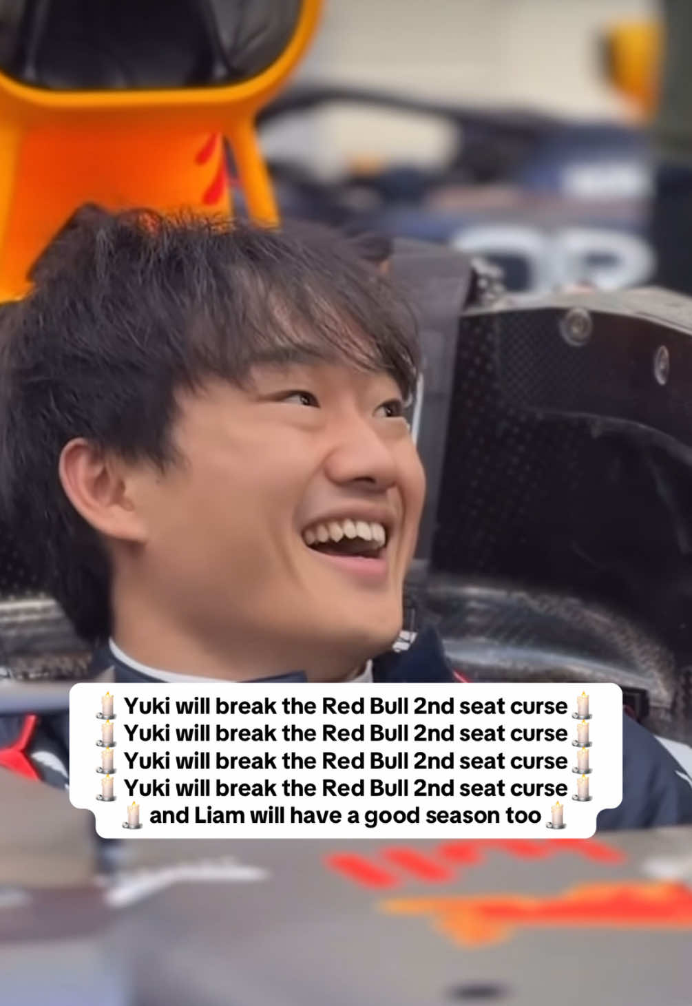 the pressure is on for Yuki Tsunoda at his home race the Japanese GP and his F1 Red Bull racing debut and we are sending all the good vibes (to Liam Lawson too because I want everyone happy) #yukitsunoda #liamlawson #redbullracing 