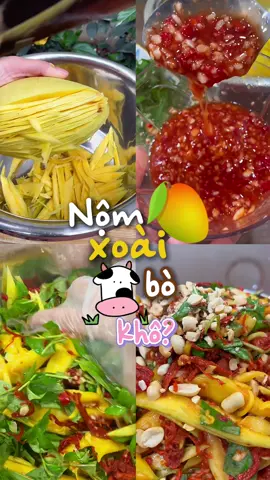 Khi cuộc đời cho bạn quả xoài..... Mang đi nộm ăn cho lạ 🌜 #giangcooking #yummy #nomxoaibokho #LearnOnTikTok#LearnOnTikTokay 