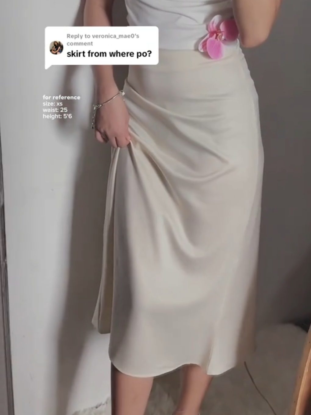 Replying to @veronica_mae0 skirt link 🤍🌺 . . . #satin #satinskirt #skirt #nongarterized #longskirt #OOTD #outfit #fyp 