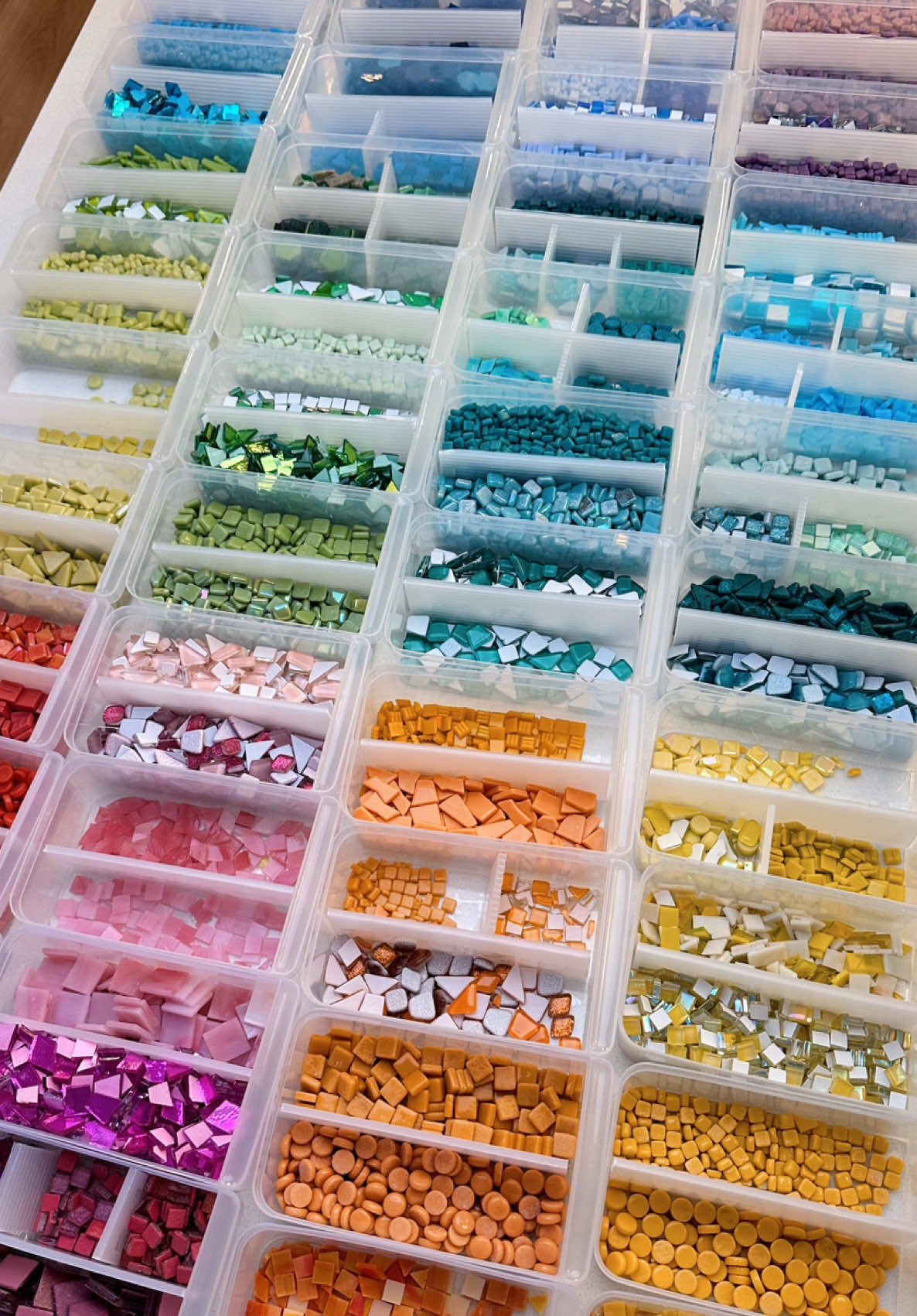 Replying to @Melissa Pierce ✨mosaic tiles in rainbow order✨ #zenspiredesigns #SmallBusiness #mosaicart #satisfying #oddlysatisfying #mosaic #mosaictiles #mosaicproject #asmr #organizing