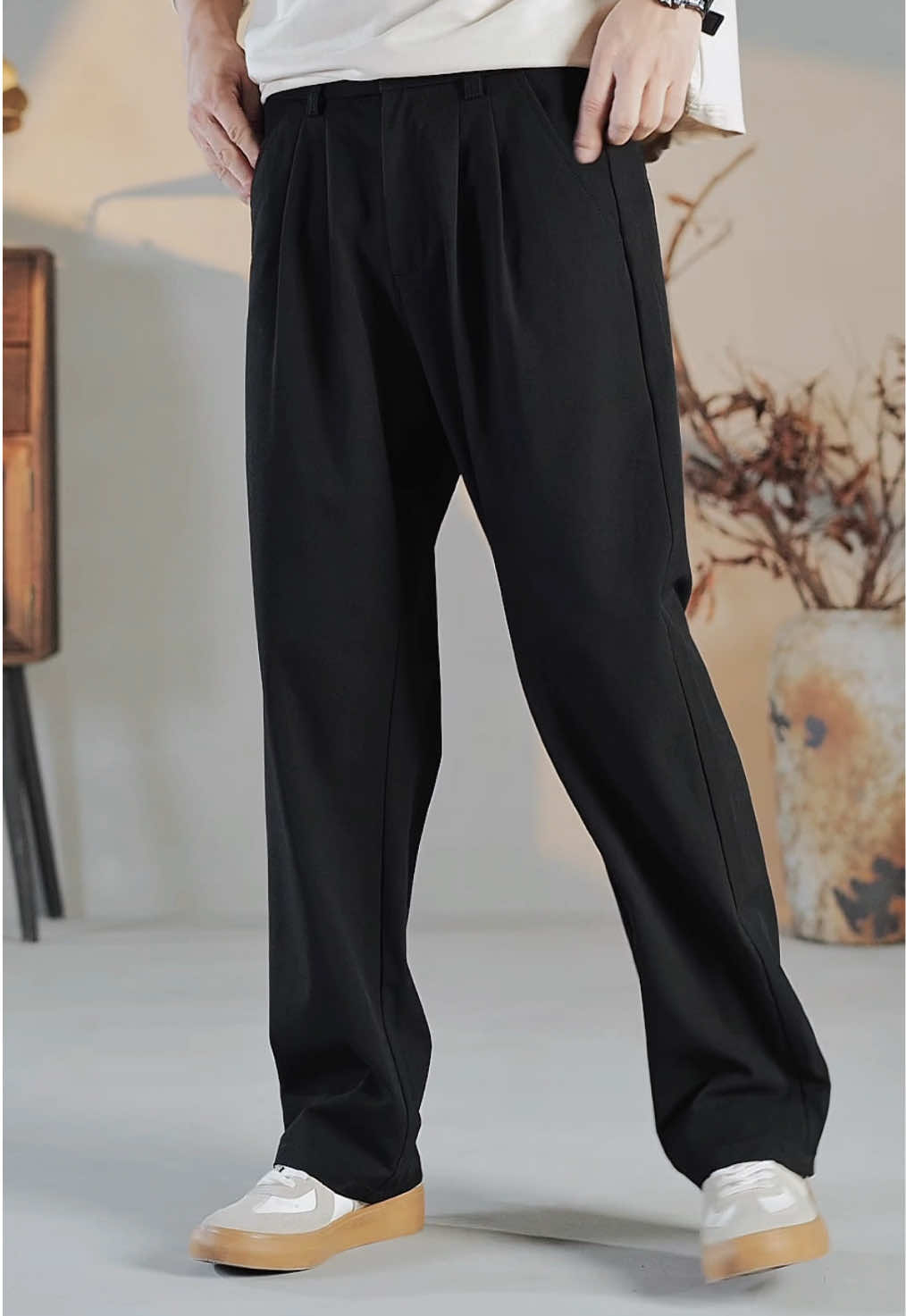 Quần âu ống suông nửa cạp chun #quanaunam #quantaynam #quantayongrong #viralvideo #xuhuongtiktok #yfp 