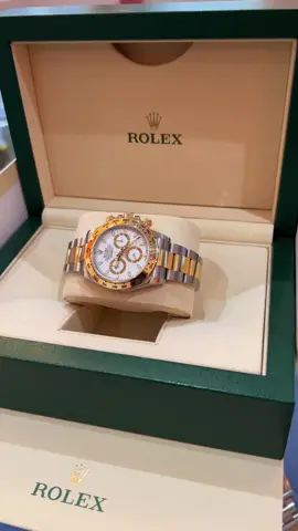 Rolex Daytona 40mm TwoTone White Dial ស្អាតដូចថ្មី #RolexCambodia #Rolex2025 #sellwatches 
