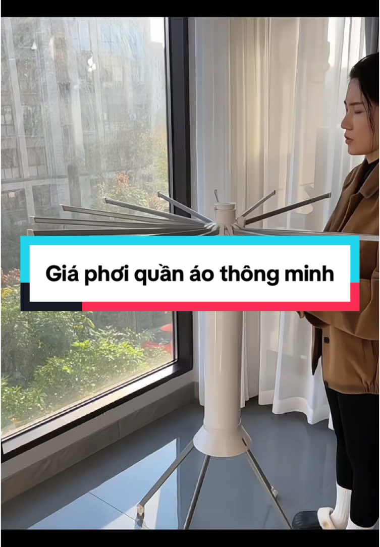 Giá phơi quần áo gập gọn thông minh #giadungthongminh #giadungtienich #noitro #fyp #giaphoiquanao 
