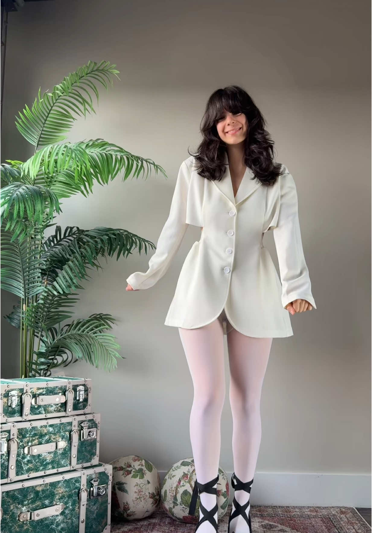 Just having fun in a mini dress 