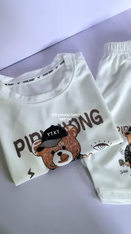 OOTD terno set for 3-14 years old girls and boys. Ang ganda Neto + affordable pa. #kidsterno #whiteterno #kidssetoutfit 