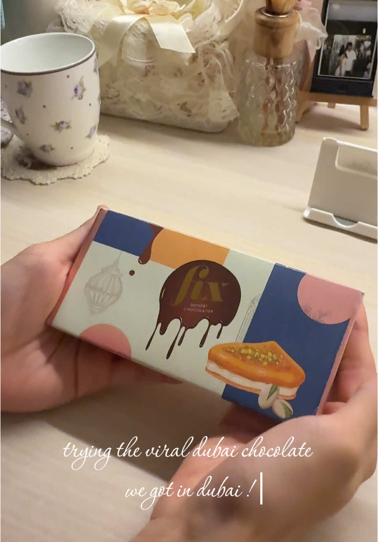 got this during our layover in dubai ! taste like the more expensive version of kit kat 🍫 