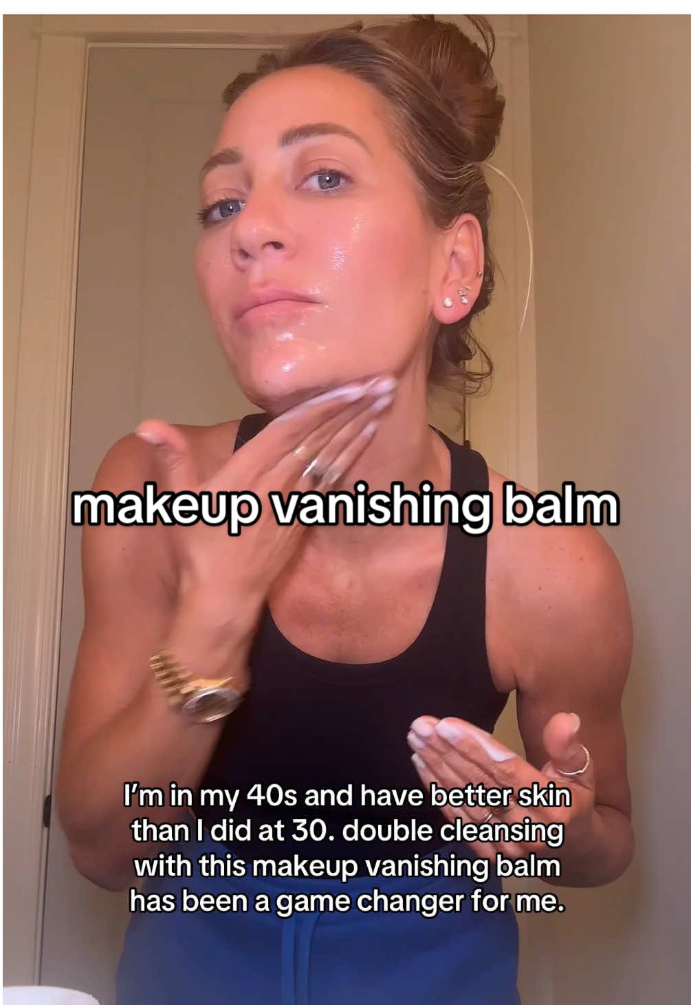 the only makeup removal product I’ve used in the last five years, and it makes my night time skin care routine SO easy and simple. I follow it up with my eye serum and moisturizer, and that’s it! #matureskin #matureskincare  #makeupremover #veganskincare 