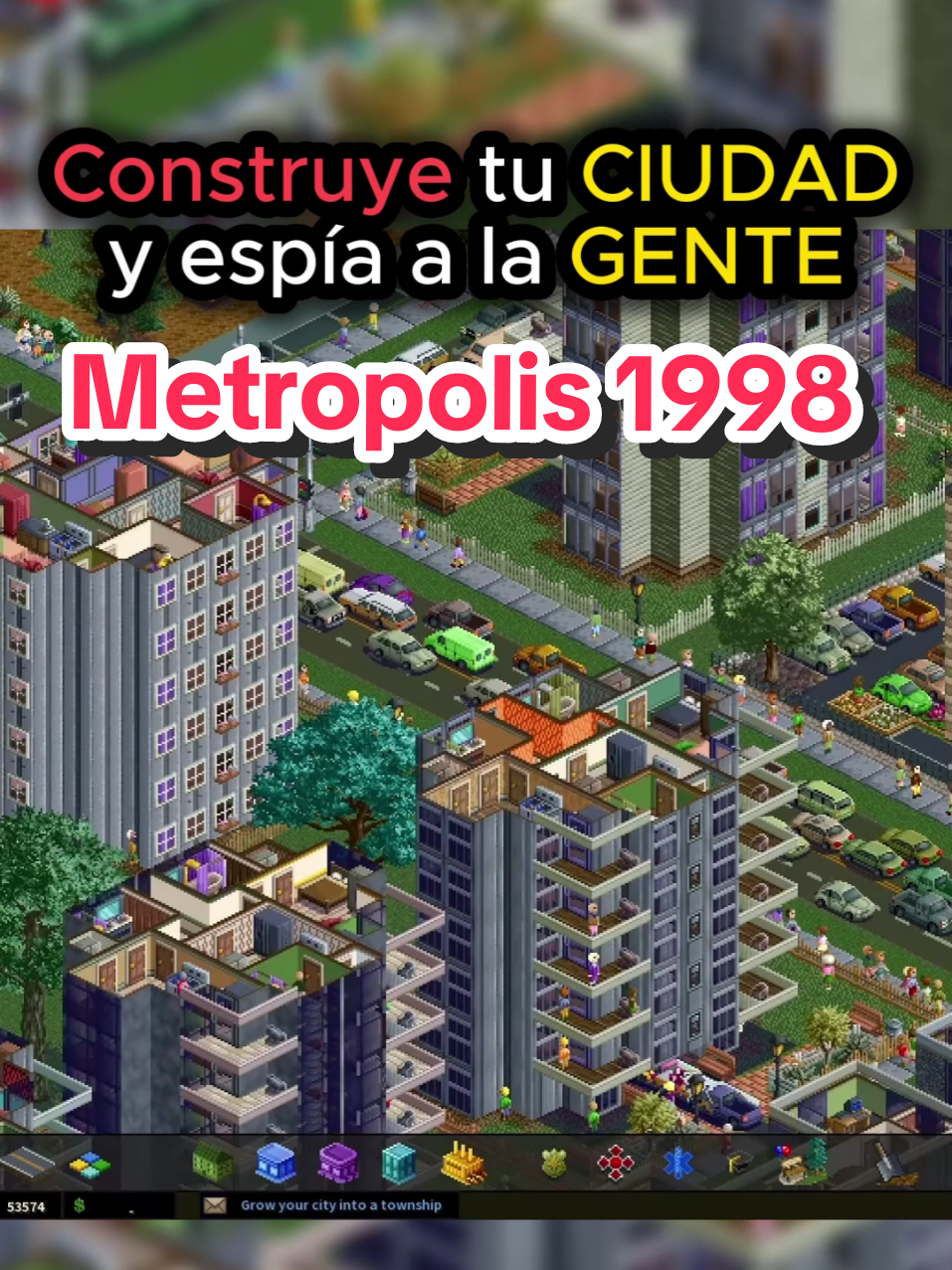 Te gustan este tipo de juegos de simulación de ciudad como Metropolis 1998 #citybuilder #metropolis1998 #simcity #indiegames 