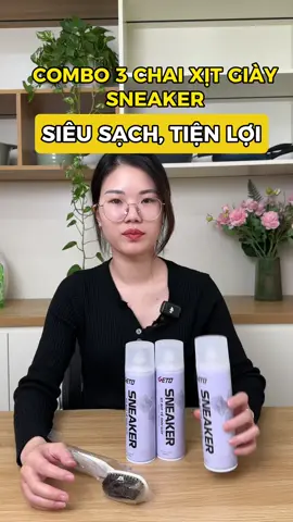 Chai xịt bọt giặt giày nhanh gọn lại sạch nữa #xitbotvesinhgiay #xitvesinhgiay #xitgiay #vesinhgiay #xuhuong #nhacuadoisong #homeandliving #xuhuong #review 