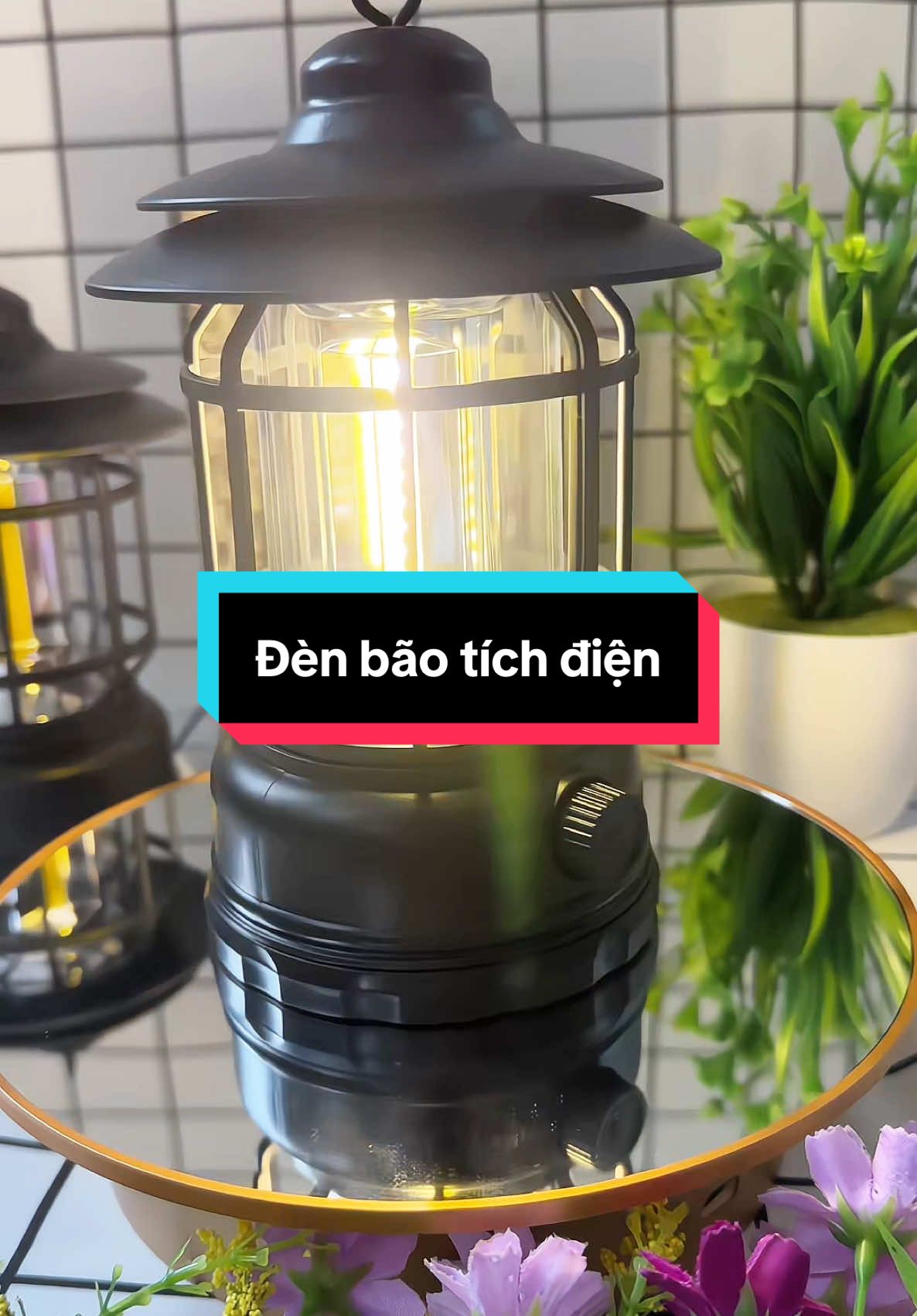 Đèn Cắm Trại Dã Ngoại, Đèn Bão Dùng Pin Sạc USB Tích Điện ##dentichdien##denbao##dencamtrai##dencamping##bongtichdien##dentichdiendanang 