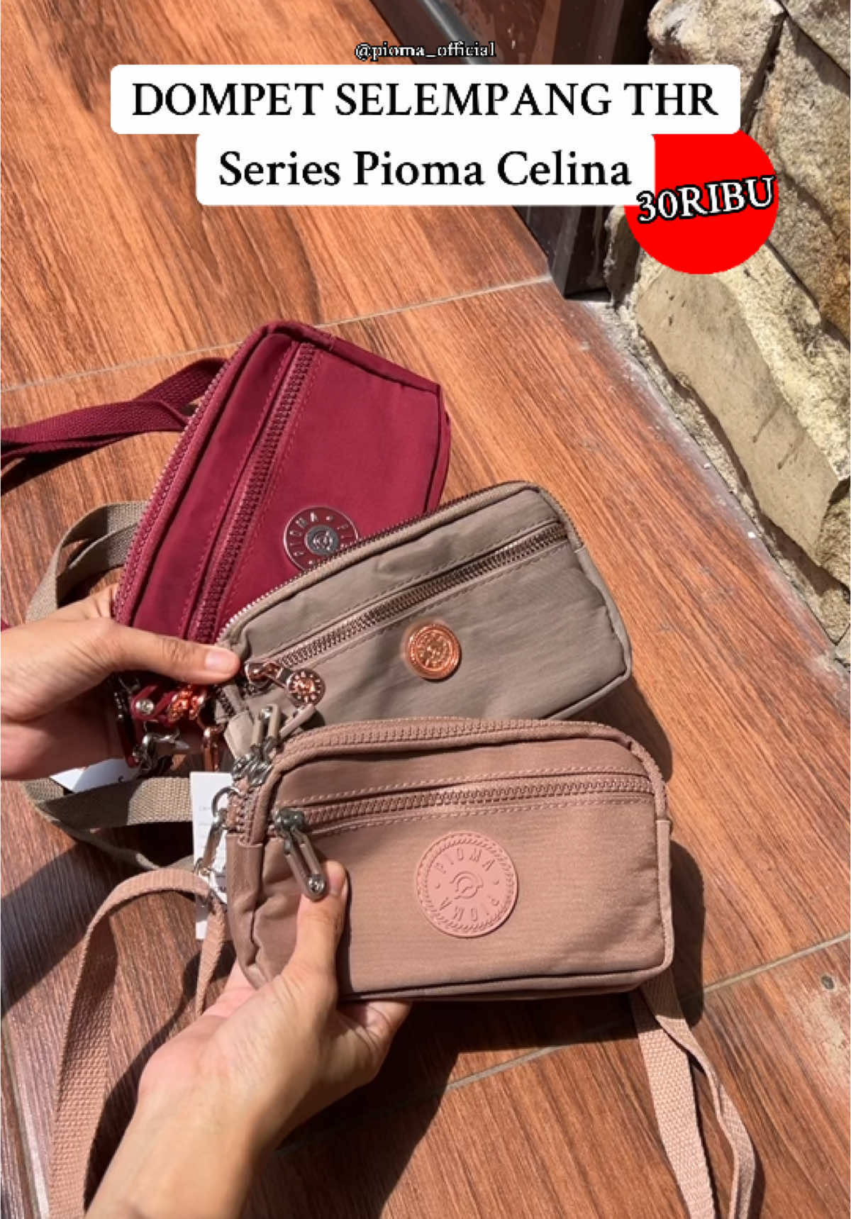 DOMPET DAPAT TALI SELEMPANG! MURAH MERIAH! #pioma #fyp #dompetselempang #piomacelina #xyzbca #tasviral #sarimiisi2lebihenakbray 