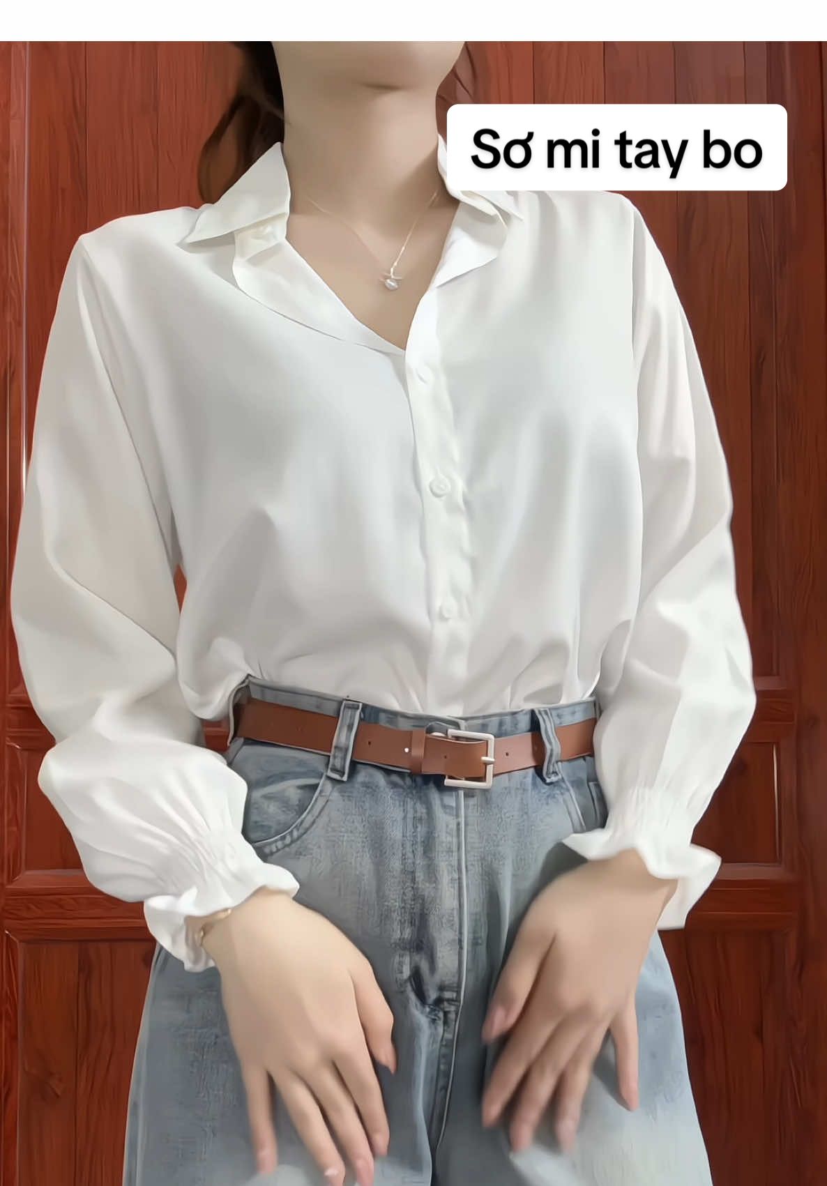 Áo sơ mi này đi học hay đi làm đều xinh nha#xuhuong #outfit 