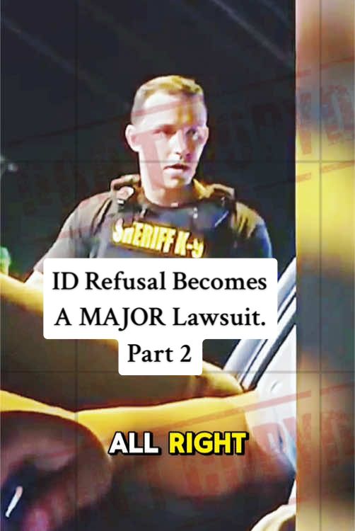 ID Refusal Becomes A MAJOR Lawsuit. #cops #police #copsoftiktok #policeoftiktok #lawsuit #unlawful #usa #flypシ #trafficstop #wrong #powertrip #usa🇺🇸 