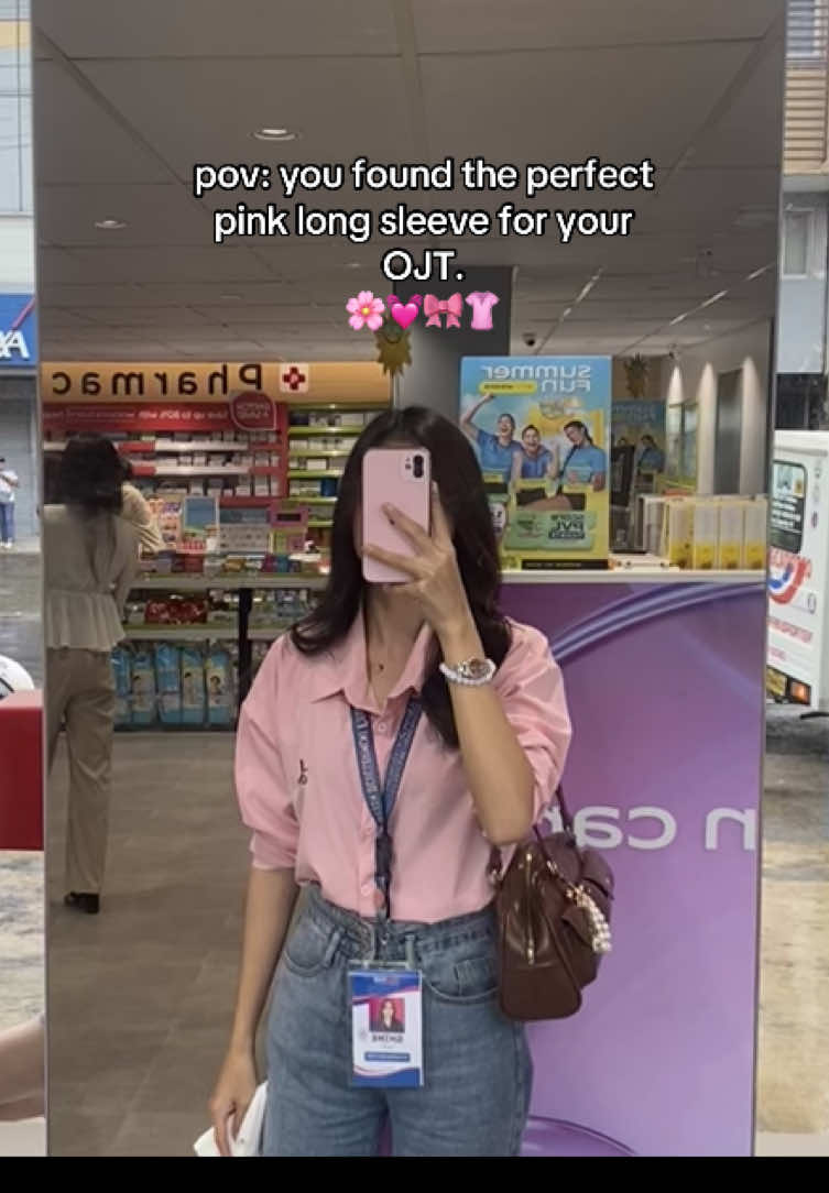 I’m obsessed 💗🌸 #longsleevepolo #polo #ojtoutfits #outfits #outfitinspo 