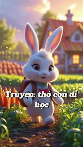 Câu truyện: Thỏ con đi học  #GiáoDục #TrẻEm #AI #LearnOnTikTok #thotruyenmamnon #thotruyenAI #KNSAI 