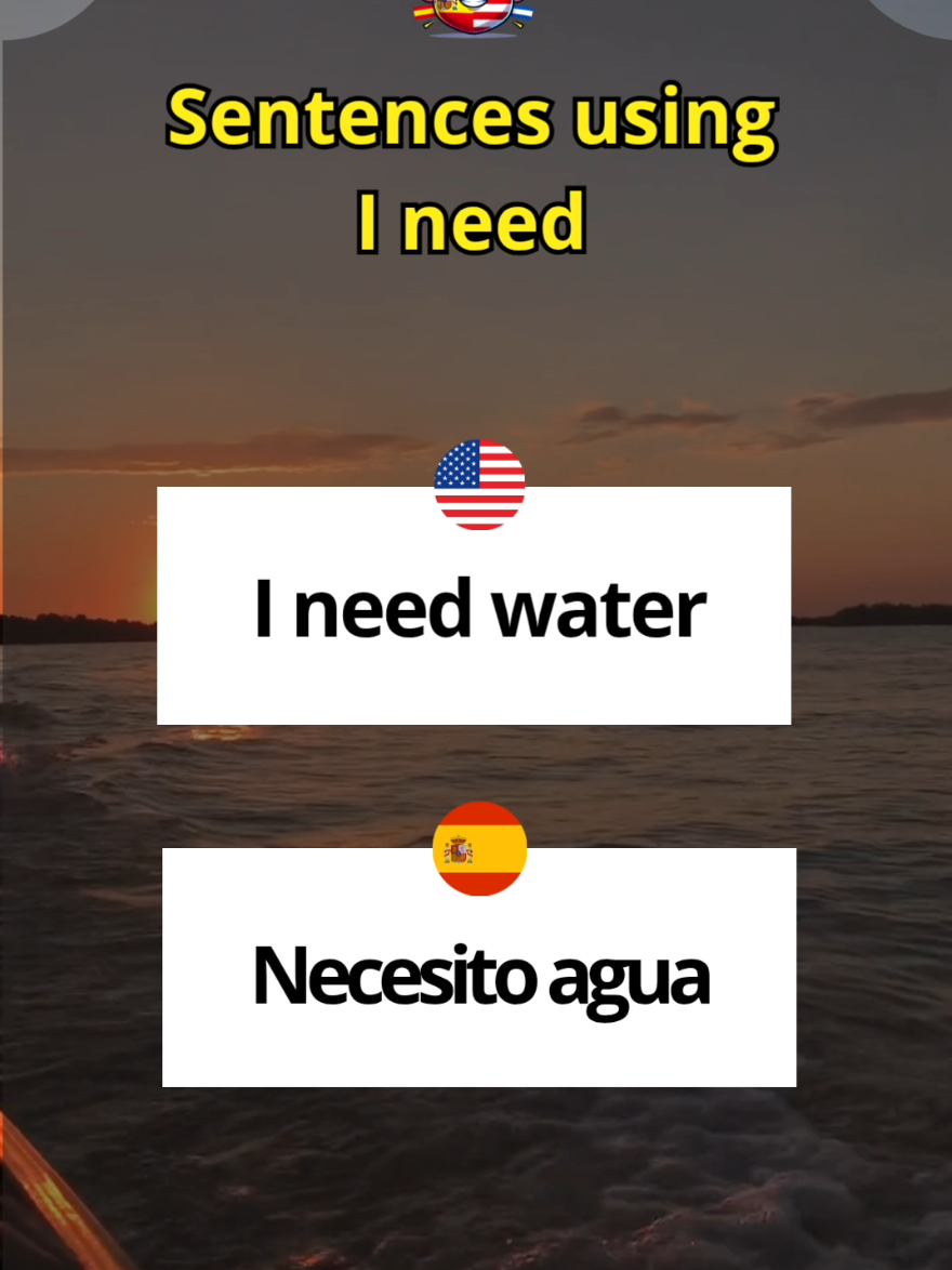 Quick and useful! Learn how to express what you need in English. Start speaking naturally! 🗣️✨ #creatorsearchinsights #learning #learnenglish #englishteacher #aprenderespañol  #learnspanish #idiomas #bilingual #fouryou #fyp #englishsentences 